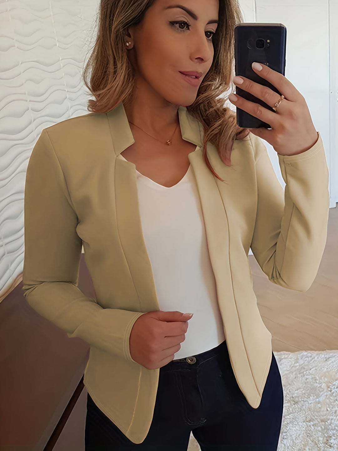 Kirsten | Otwarte Żakiet Dopasowany