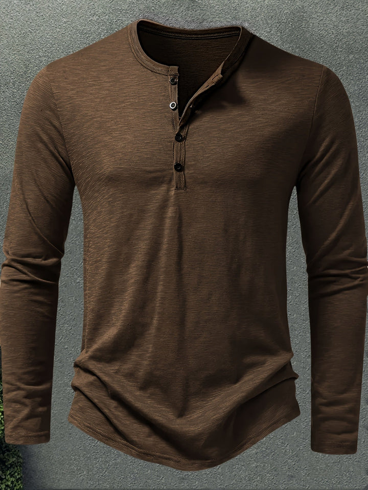 Dalton | Klasyczny Henley z Guzikami