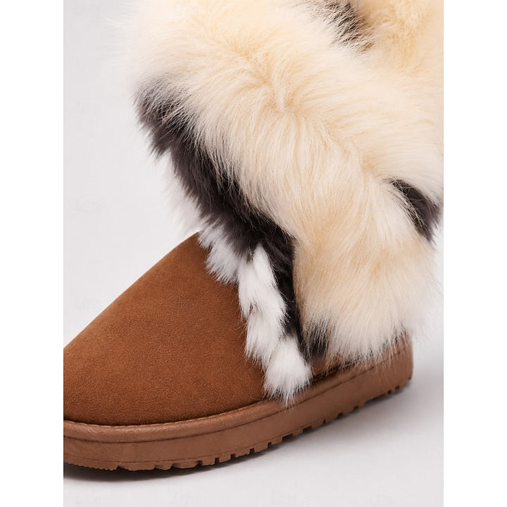 Ramona | Zimowe Buty z Puchatym Wykończeniem