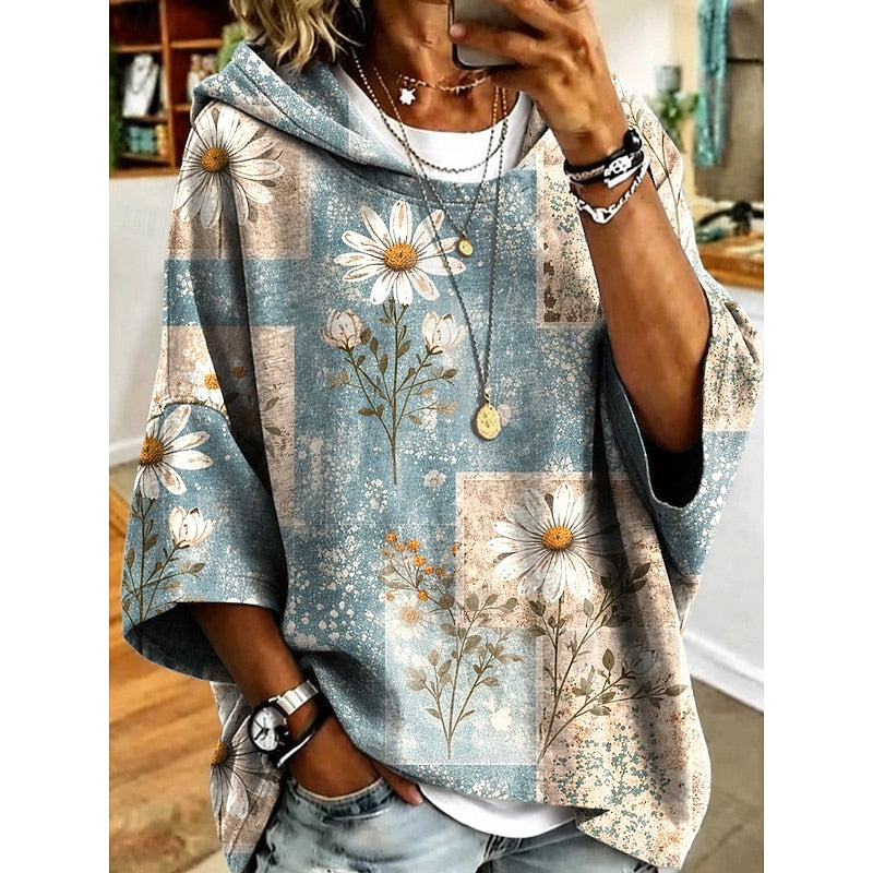 Roberta | Kwiatowy Kaptur Pullover