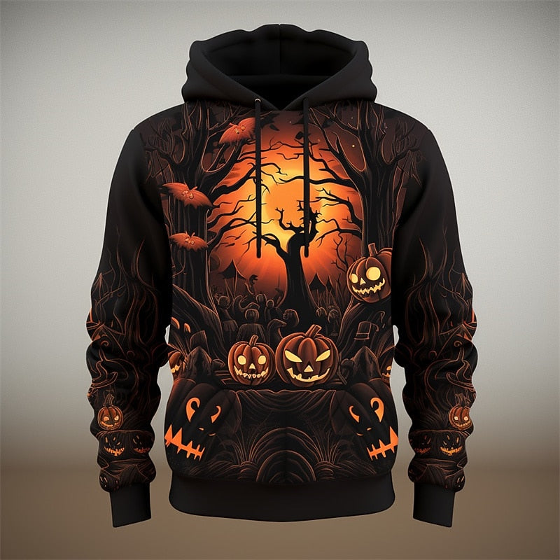 Holden | Halloweenowy Kaptur z Wzorem Dyni