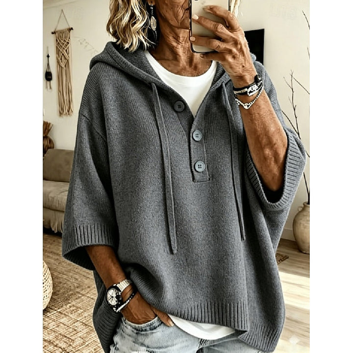 Brooklyn | Luzny Sweter z Kapturem