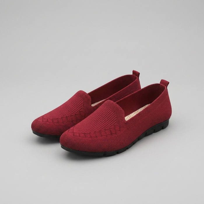 Damskie Mokasyny Slip-On z Dzianiny do Codziennego Noszenia