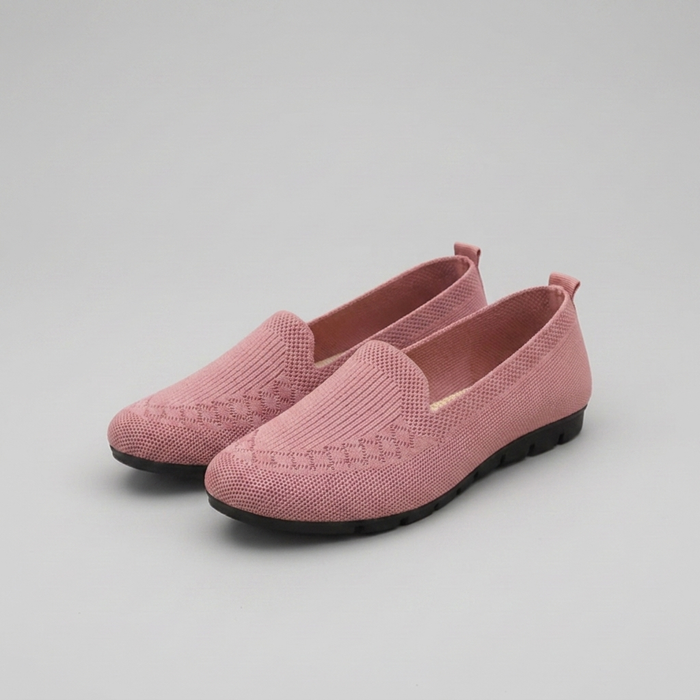 Damskie Mokasyny Slip-On z Dzianiny do Codziennego Noszenia