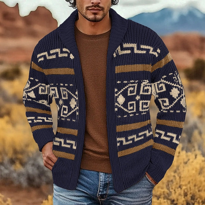 Sawyer | Kardigan z wzorem na zamek