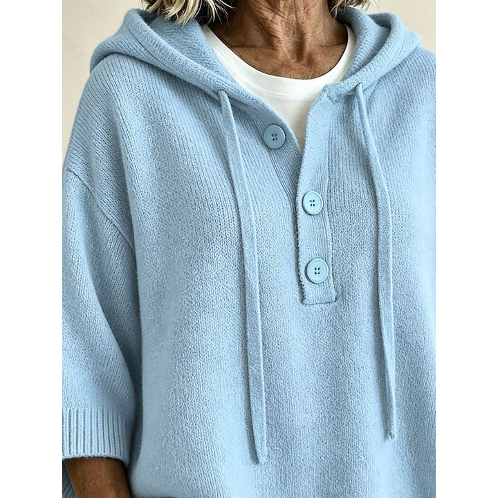 Brooklyn | Luzny Sweter z Kapturem