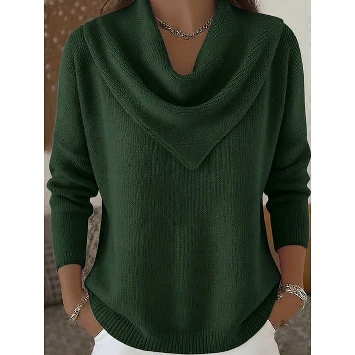 Heather | Elegancki Sweter z Dekoltem w Kształcie Czołgu
