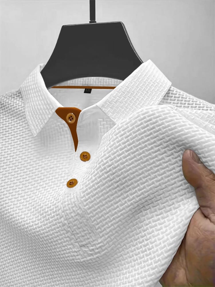 Harrison | Elegancka Koszulka Polo z Teksturą