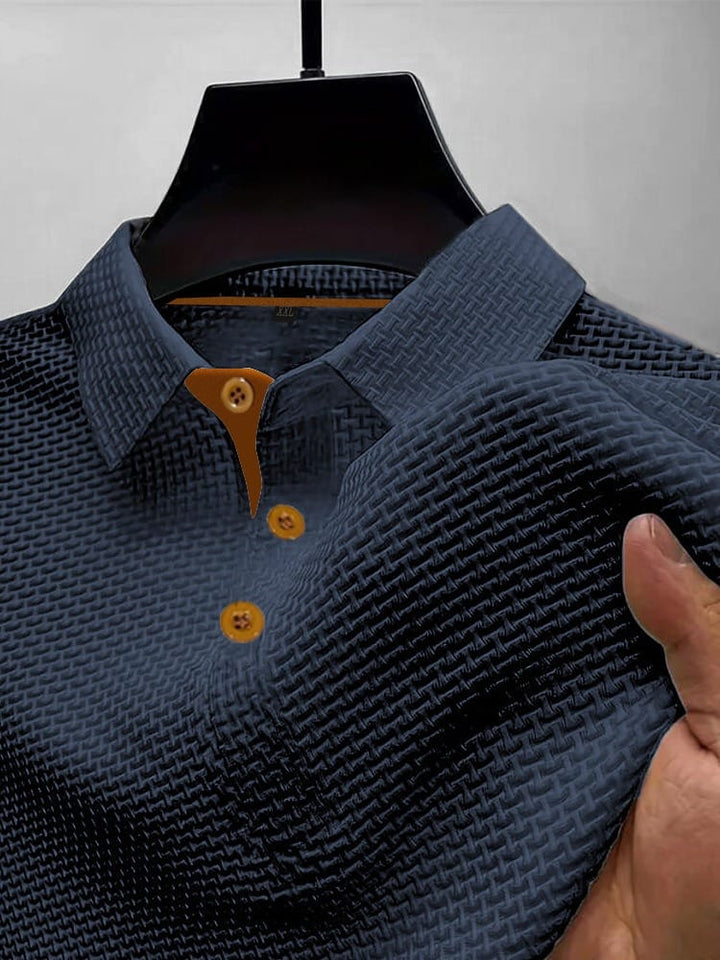 Harrison | Elegancka Koszulka Polo z Teksturą