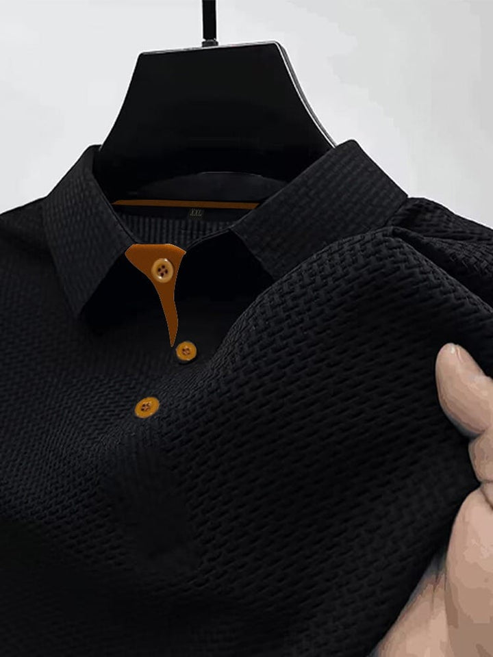 Harrison | Elegancka Koszulka Polo z Teksturą