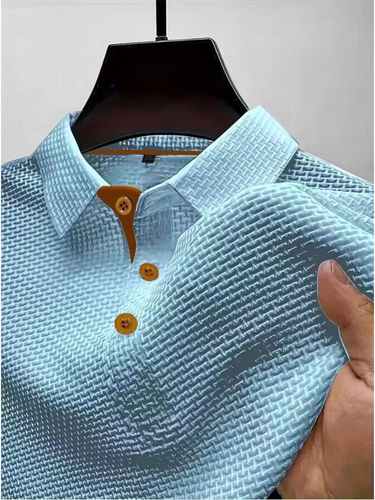 Harrison | Elegancka Koszulka Polo z Teksturą