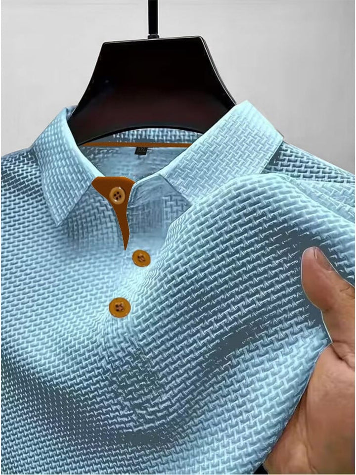 Harrison | Elegancka Koszulka Polo z Teksturą