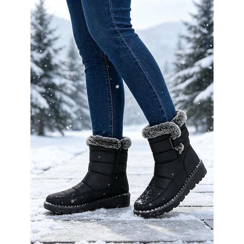 Greta | Przytulne Zimowe Buty Śniegowe z Futrzanym Wykończeniem