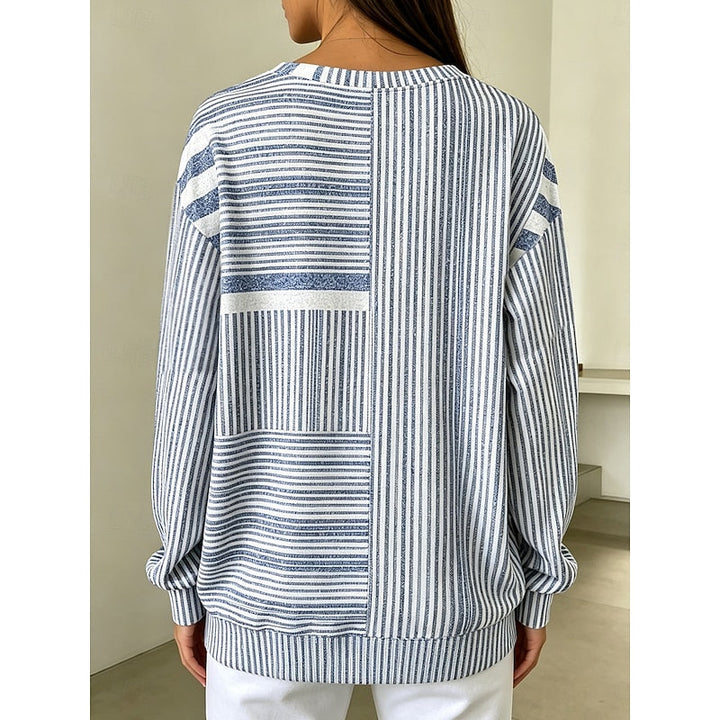 Adelaide | Sweter z kolorowym blokiem w paski