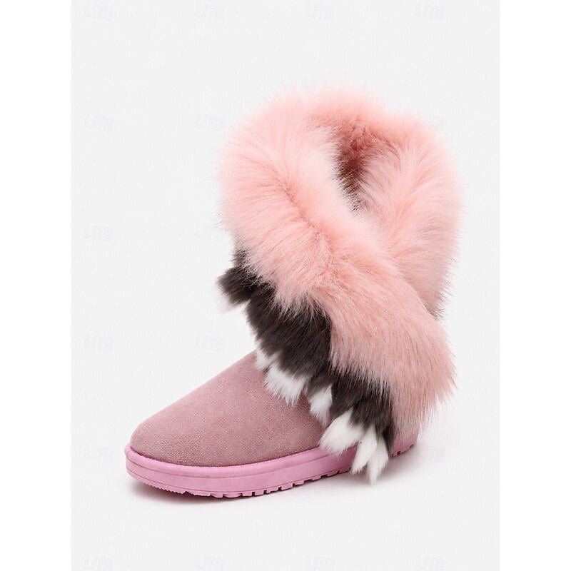 Ramona | Zimowe Buty z Puchatym Wykończeniem