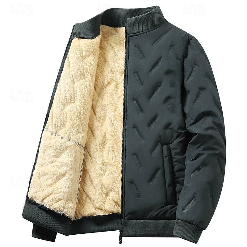 Douglas | Teksturowana Pikowana Kurtka Bomber