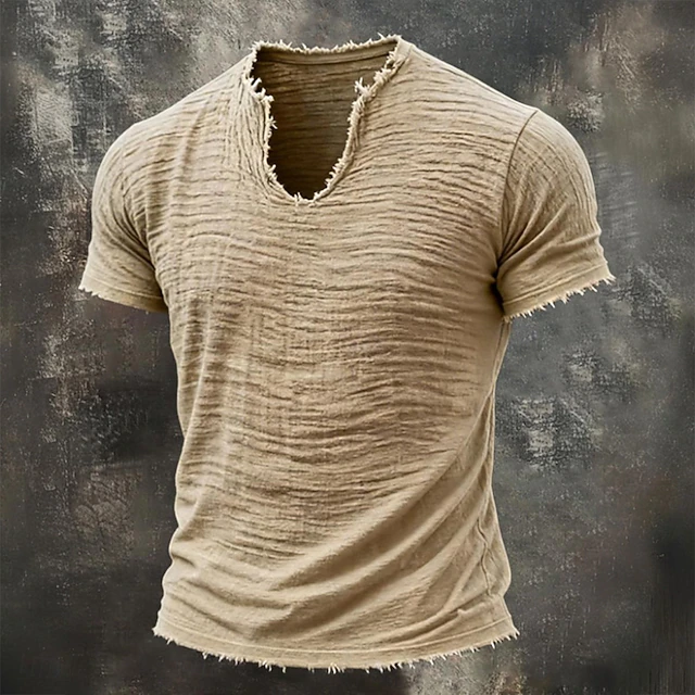 Wyatt | T-shirt z wycięciem w kształcie litery V