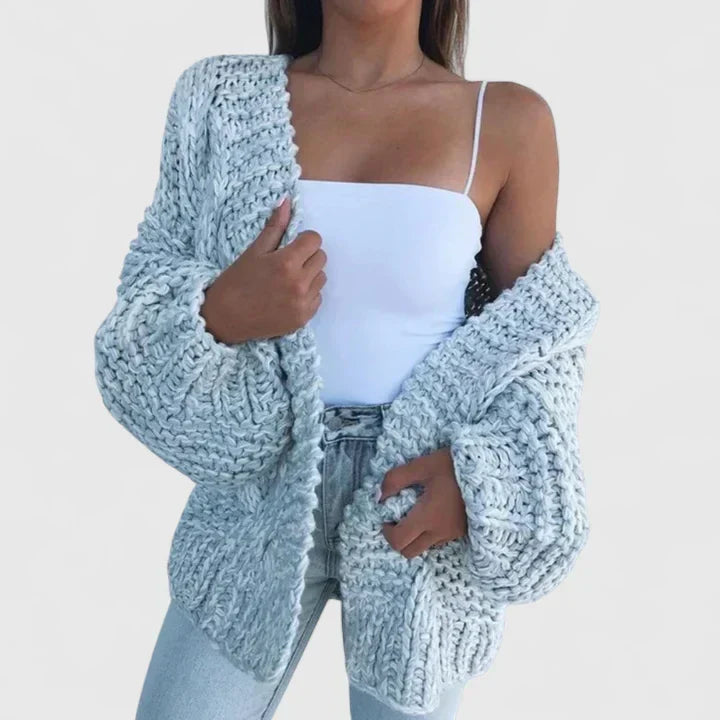 Cecily | Gruby Sweter Kardigan
