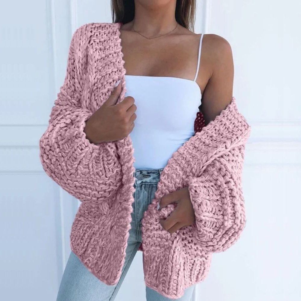 Cecily | Gruby Sweter Kardigan