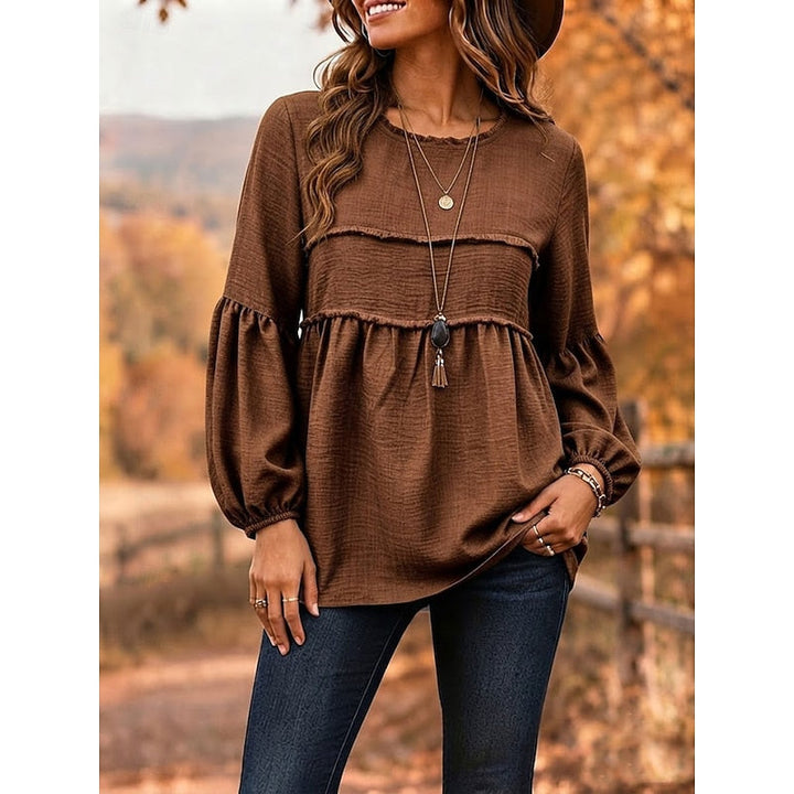 Rebecca | Luźna Bluzka Peplum