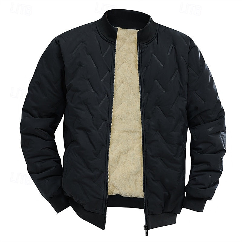 Douglas | Teksturowana Pikowana Kurtka Bomber
