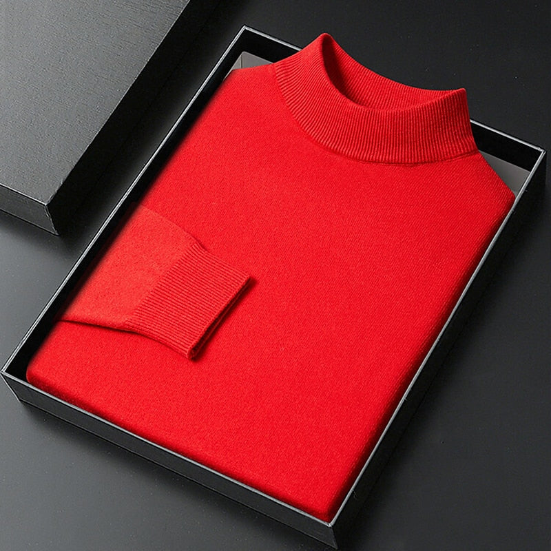 Winston | Elegancki Sweter z Mock Neck