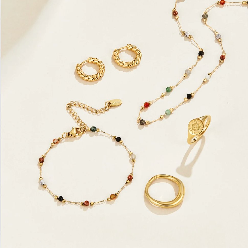Donna | Elegancka Minimalistyczna Naszyjnik z Koralików