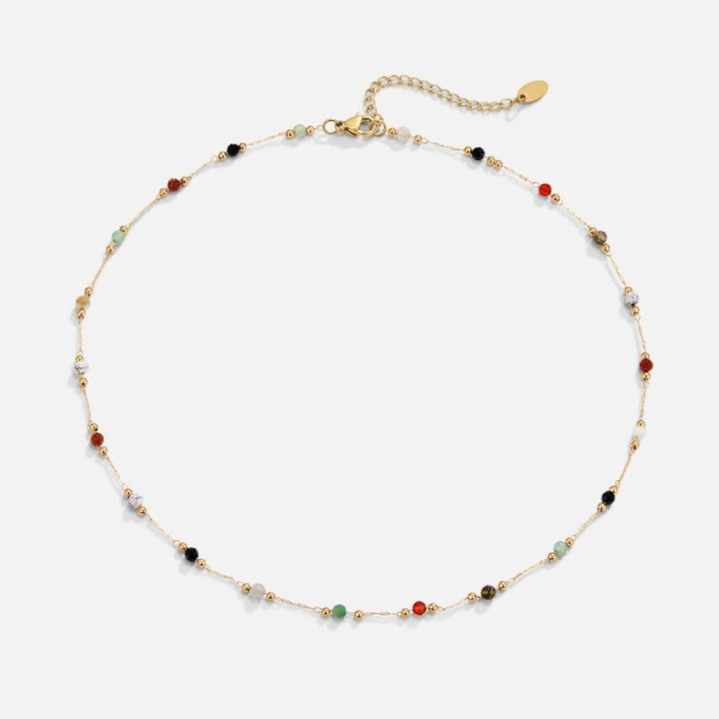 Donna | Elegancka Minimalistyczna Naszyjnik z Koralików