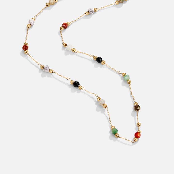 Donna | Elegancka Minimalistyczna Naszyjnik z Koralików