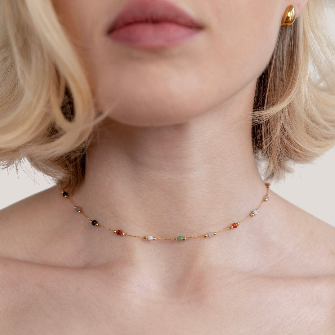 Donna | Elegancka Minimalistyczna Naszyjnik z Koralików