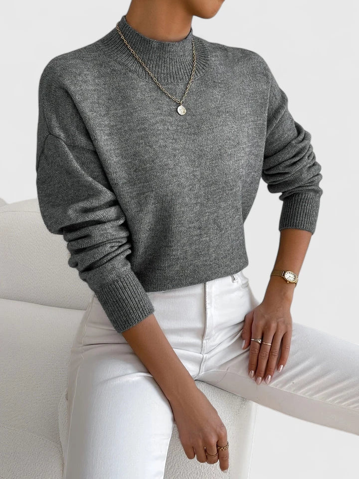Wren | Elegancki Sweter z Wysokim Kołnierzem