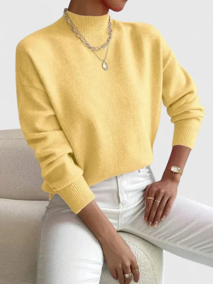 Wren | Elegancki Sweter z Wysokim Kołnierzem