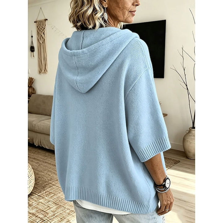 Brooklyn | Luzny Sweter z Kapturem