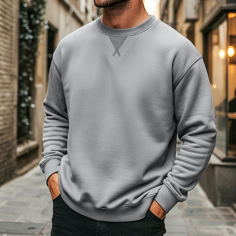 Easton | Klasyczny Sweter z Okrągłym Dekoltem