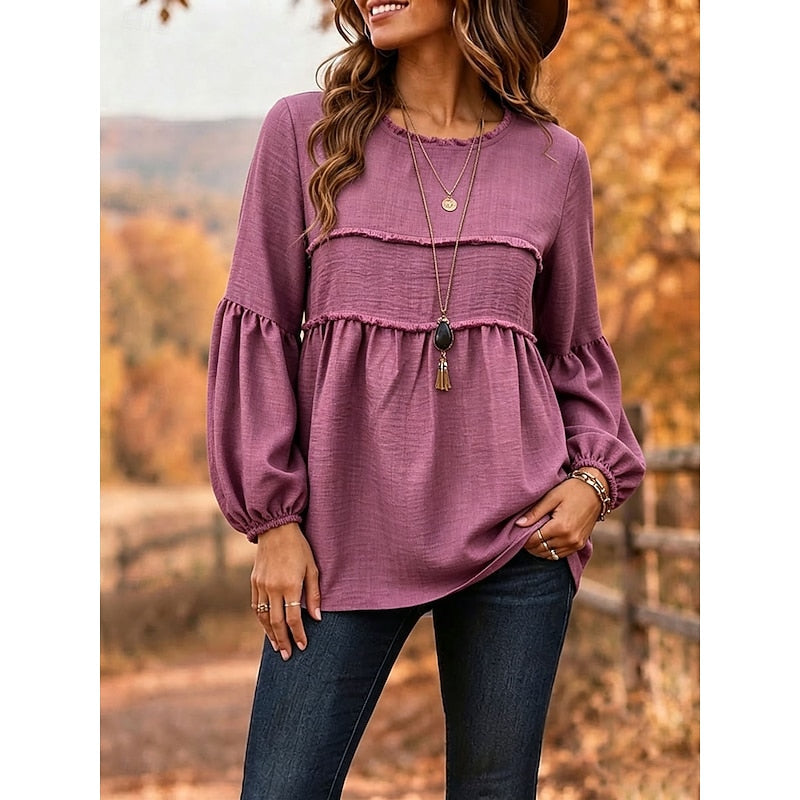 Rebecca | Luźna Bluzka Peplum