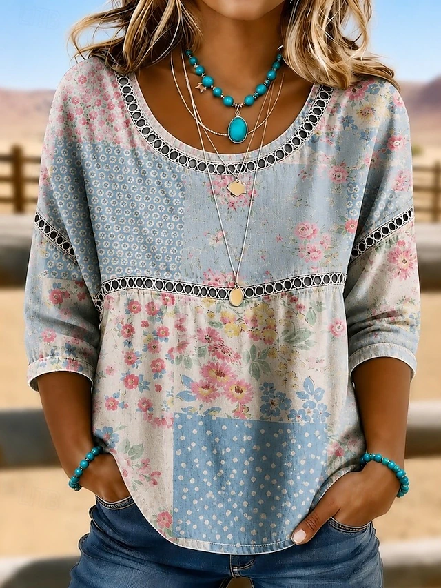 Rosalie | Boho Top z Oczkami