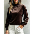 Clarice | Elegancka Bluzka z Mock Neck