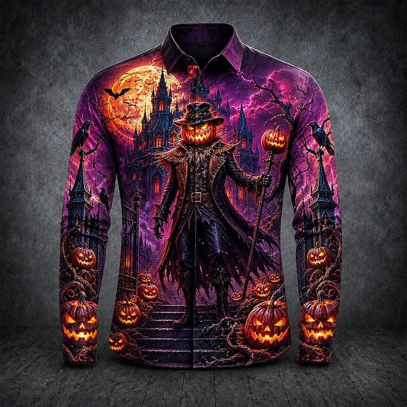Thatcher | Koszula z długim rękawem w stylu gotyckim na Halloween