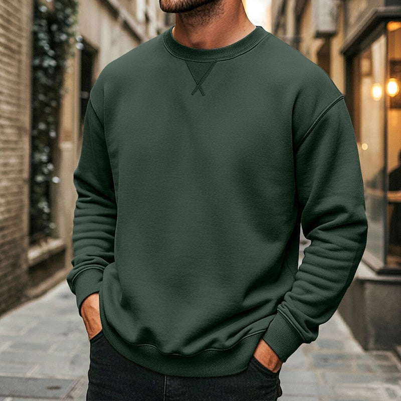 Easton | Klasyczny Sweter z Okrągłym Dekoltem