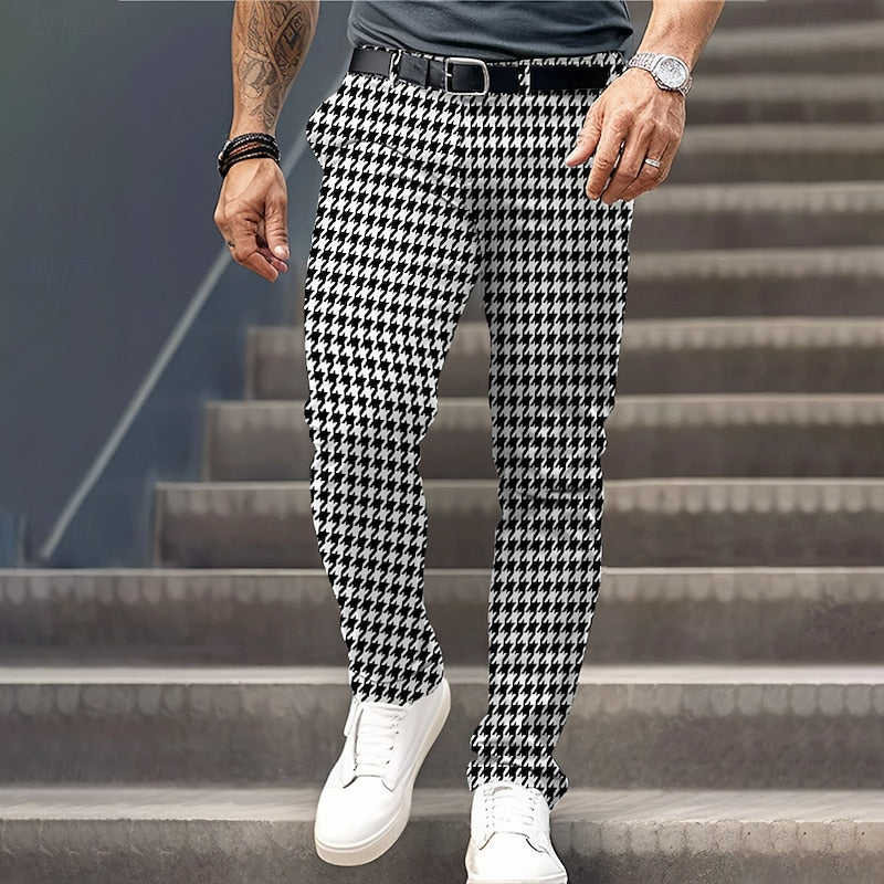 Nolan | Spodnie w Kratę Houndstooth