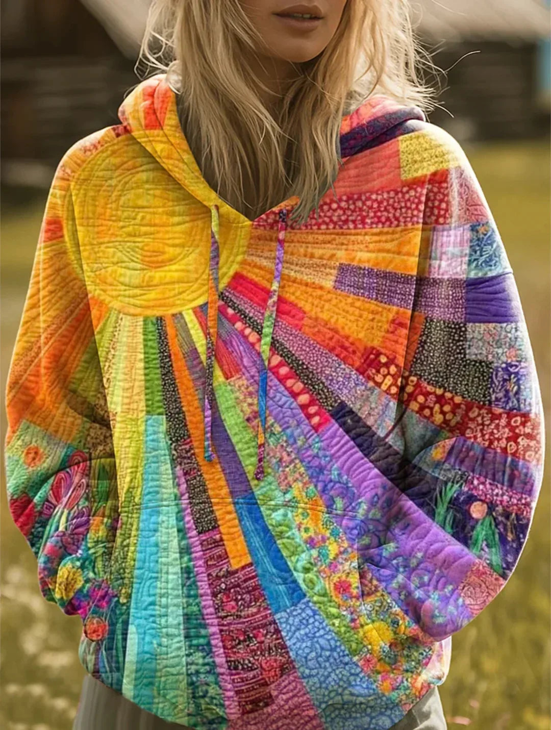 Laura | Artystyczna Bluza z Kapturem