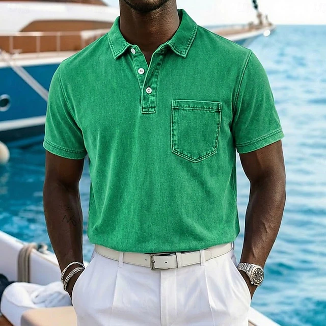 Vincent | Koszulka polo z vintage-washed