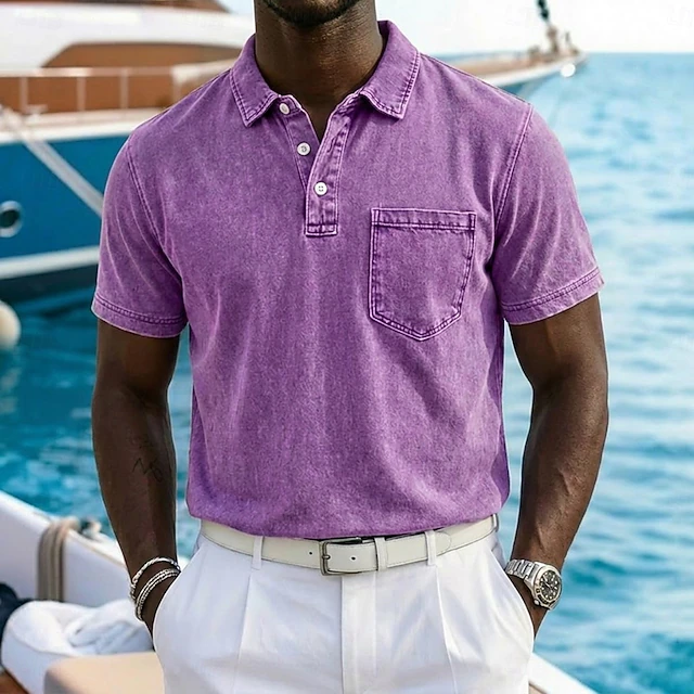Vincent | Koszulka polo z vintage-washed