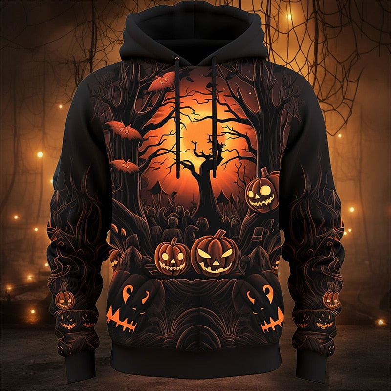 Holden | Halloweenowy Kaptur z Wzorem Dyni