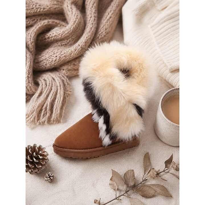 Ramona | Zimowe Buty z Puchatym Wykończeniem