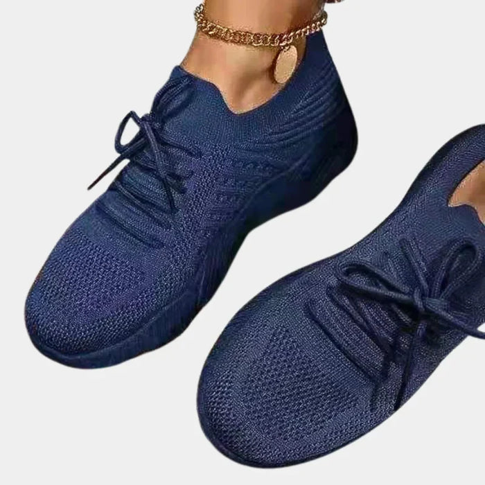 Damskie Sneakersy z Podeszwą Amortyzującą i Wysoką Cholewką