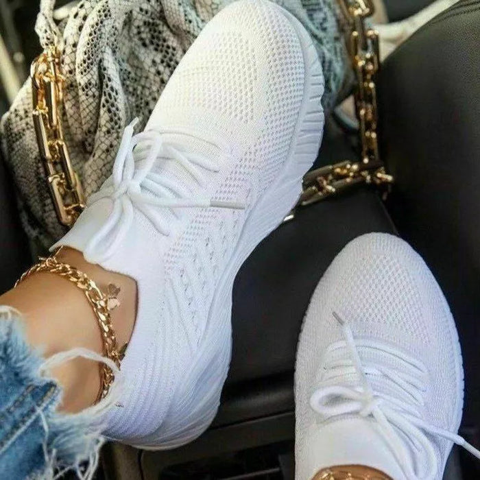 Damskie Sneakersy z Podeszwą Amortyzującą i Wysoką Cholewką