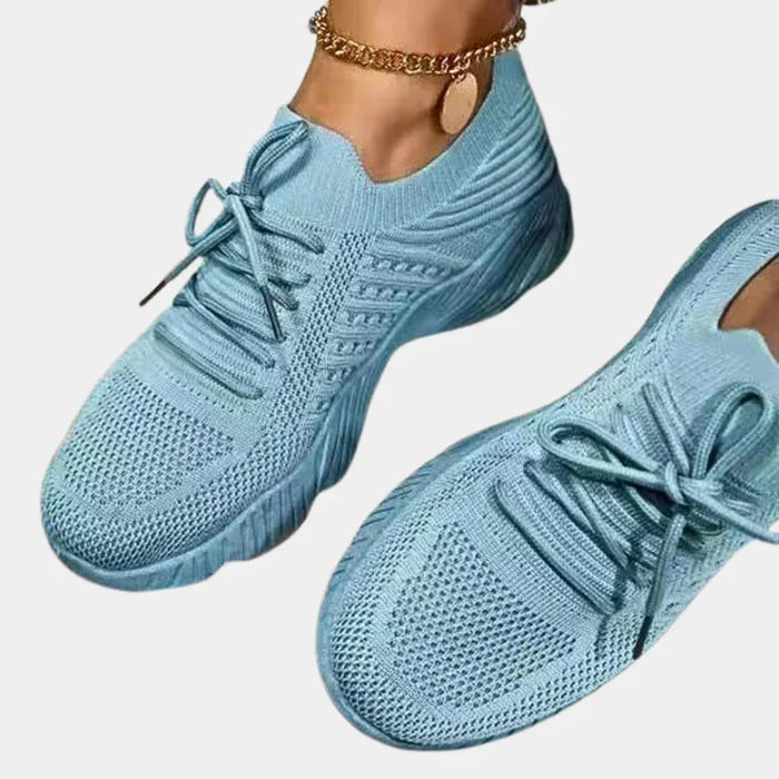Damskie Sneakersy z Podeszwą Amortyzującą i Wysoką Cholewką