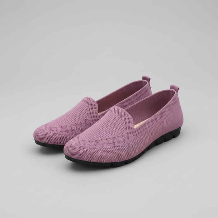 Damskie Mokasyny Slip-On z Dzianiny do Codziennego Noszenia