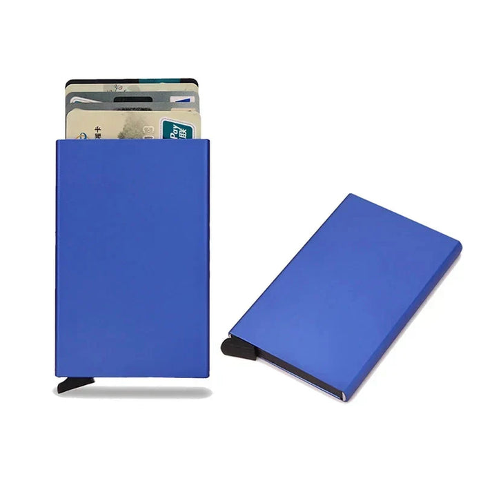 Męski Portfel Wizytownik RFID z Metalową Obudową